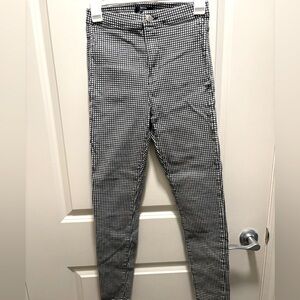 Black and White Checkered Pants